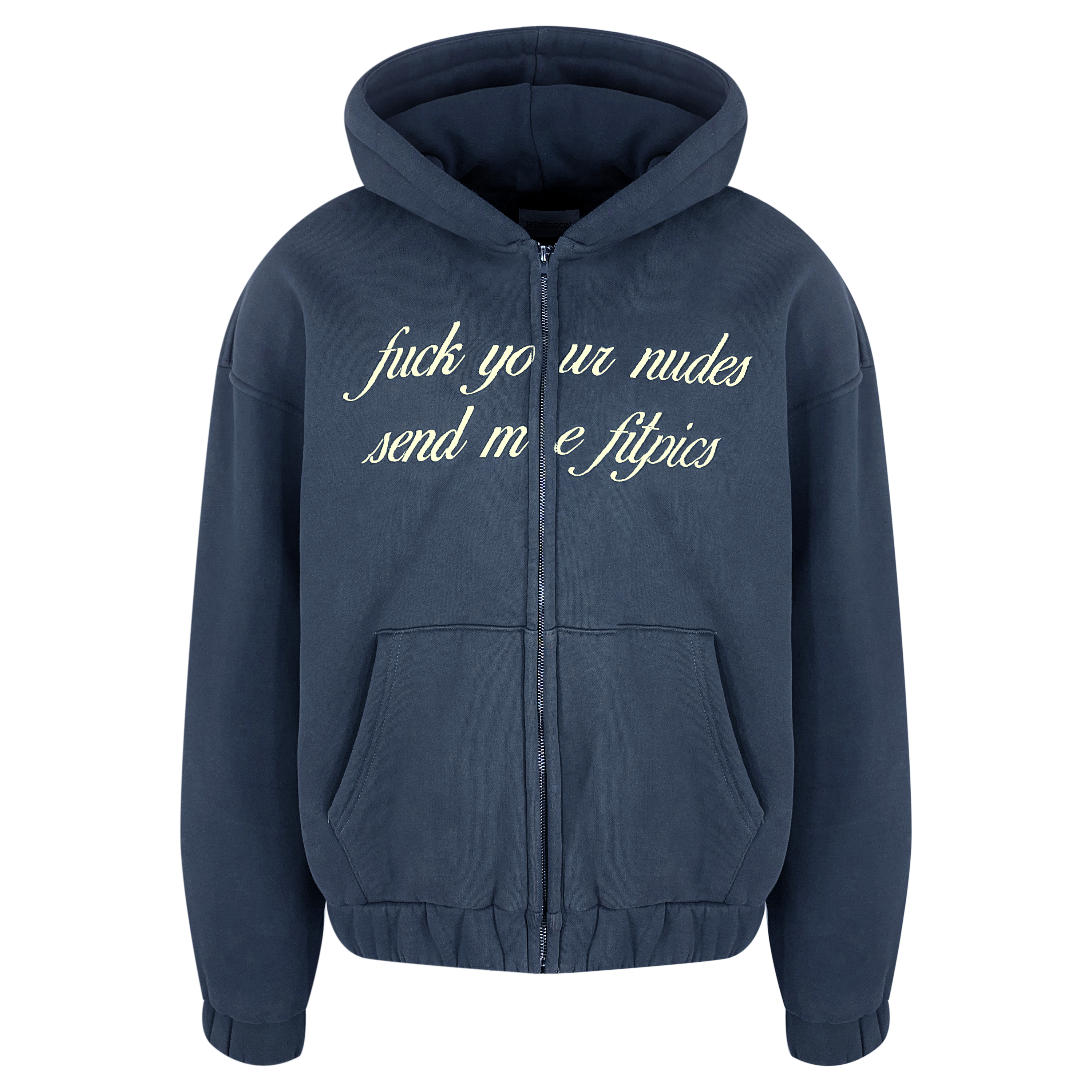 N**es Zip-Hoodie Navy-Blue